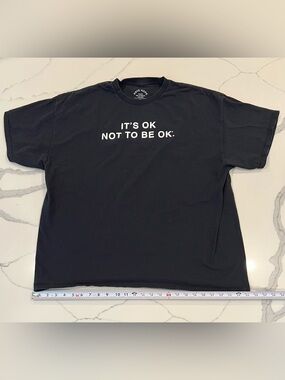 Black Graphic Tee "IT'S OK NOT TO BE OK."